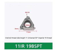 carbide inserts, Inserts filetés internes 11IR A60 A55 en acier inoxydable 55 degrés 1.0ISO .25ISO 2. 14W 14BSPT CNC coupe-dents,for Replacement(Deep Purple)