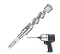 Carbide Masonry Bit - Shock Resistant, Concrete Drill, Construction Tool Bi | Tungsten Carbide Brazed Head With Flute Groove Dust Removal Channel, Heat-Treated Shank Core For Brick Stone Ceramic Pots Mas