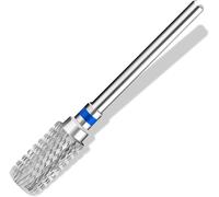 Carbide Nail Drill Bit Foret À Ongles Long Cylindrique En Carbure De Tungstène, Adapté À La Manucure À La Pédicure Au Polissage Des Cuticules En Gel À L'élimination De La Poudre De Trempage