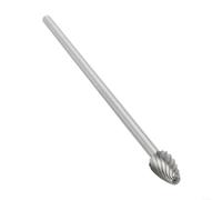 Carbide Rotary Burr 3x6mm Single pour flute Metal Grinding Carbide(F) | Processes HRC70 hardness, pour ideal for steel, cast iron, alloy, high efficiency metal removal