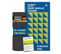 Carbigo® Chiffon en microfibre professionnel pour écran 210 g/m² - Nettoyage sans traces de l'écran, lunettes, écrans - Chiffon en microfibre doux et non pelucheux - Chiffon de polissage (15x15cm)