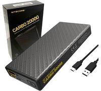 Carbo 20000 Chargeur D'alimentation Léger 20 000 Mah Avec Câble De Charge Eco-Sensa Type C