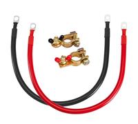 CarBole Câbles de Batterie 25mm² 3AWG 12V/24V, 50cm, 2 Pièces, Cuivre Pur