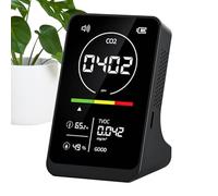 Carbon Dioxide Detector, Travel Humidity Gauge, 4.6x2.87x2.36 inches High Precision Sensor, Digital Alarm Display, Temperature Humidity, Safe Environment, Air Quality Monitor for Home Office Car Use