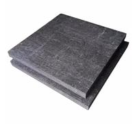 Carbon Felt Graphite Felt Sheets - 100x100mm, Pack of 2 for Scientific Research and Experiments(Thick: 2mm)