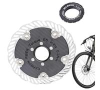 Carbon Fiber Bike Disc Brake Rotor - 6.3 Inches Stainless Steel Six Bolt Center Lock | Lightweight Cycling Accessory For Mountain Bike Road Bicycle Riders Men Women Youth Athletes Family
