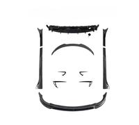 Carbon Fiber Body Kits Side Skirts Rear Lip Spoiler Front Bumper Extension Flaps Apron Compatible For Tesla Model 3 Model Y 2016-2022 ABS(Y Right black)