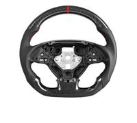 Carbon Fiber Car Steering Wheel Compatible For Chevrolet Corvette C7 2014-2019 D-shaped Perforated Leather Flat-bottom Car Steering Wheel