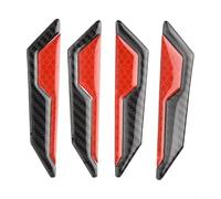 Carbon Fiber Door pour edge Guard 4pcs Anti-Scratch Carbon Fiber(Red) | High visibility reflective material, enhances night safety, prevents door dings, 4pcs set, easy to spot