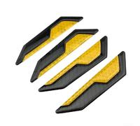 Carbon Fiber Door pour edge Guard 4pcs Anti-Scratch Carbon Fiber(Yellow) | High visibility reflective material, enhances night safety, prevents door dings, 4pcs set, easy to spot