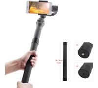 Carbon Fiber Extend Rod Pole Stick pour Dji Ronin S Crane V2 2 Plus Feiyu G6 G5 AK4000 Moza Air Telescopic Handheld Bar noir