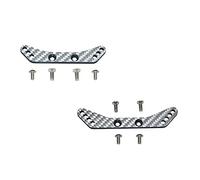 Carbon Fiber Front & Rear Shock Tower for Tamiya 1/10 4WD TA08 Pro 58693-10Pc Set Silver