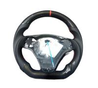 Carbon Fiber Steering Wheel Compatible For Bmw E90 E89 2005-2012 E91 E92 E93 2007-2012 330i 335i 328i M3 3 Series Steering Wheel(Red Small paddle)