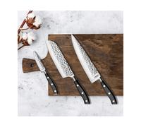 SABATIER TROMPETTE Carbon - Set de 3 couteaux de cuisine