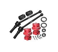 Carbon Steel Front Or Rear CVD Drive Shaft 88mm with Aluminium Wheel Lock + Hex Claw for Traxxas 1:8 4WD Maxx Slash 6S-102076-4/1:10 4WD Maxx-89076-4 Monster Truck Upgrades - Red