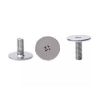 Carbon Steel Nickel Plating M2 .5 M3 CM Extra Large Thin Flat Head Cross Recessed Screws Ultra Big Philips Bolts(M2.5x2x7mm 100pcs)