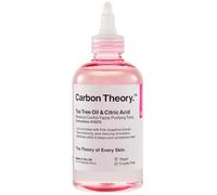 Carbon Theory Tea Tree Oil & Citric Acid lotion tonique nettoyante en profondeur pour peaux à problèmes, acné 250 ml
