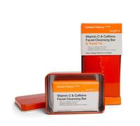Carbon Theory Vitamin C Face Bar 80g with Travel Tin | Skin Energising Soap Bar with Caffeine that Refreshes, Hydrates and Helps Reduce Hyperpigmentation on Tired Skin.