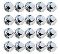 Carbonado SW21 Lot de 20 écrous de roue M14 x 1,5 Écrous ouverts 17 mm SW21 Noir galvanisé pour jantes en acier