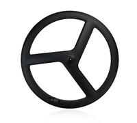 Carbone Vélo À Pignon Fixe Roues Avant Et Arrière 700C Jeu De Roues De Vélo De Piste 100/120mm 3/24H Moyeux À Roulements pour 17 Dents À Vitesse Unique(Front)