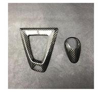 Carbone véritable convient pour BMW M2 F87 M3 F80 M4 F82 M5 F83 F10 F85 X5M F86 X6M F12 F13 Coque de levier de vitesse de voiture autocollant (nom de couleur : B LHD) (A et B LHD)