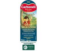 Carbonell Huile d'olive vierge extra picual, saveur agréable de feuilles fraîches et légumes, pour vinaigrette, ragoûts et volailles, bouteille en RPET 1 l