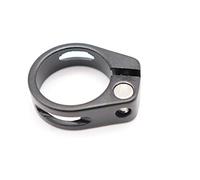 CarbonEnmy Collier de selle de vélo super léger en aluminium 31,8 mm (noir)