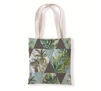 Carbono Tote Bag Femme Feuilles Vertes Sac fourre-tout en coton,sacs en tissu d'épicerie réutilisables et légers,adaptés au bricolage, à la publicité,à la promotion,aux cadeaux,aux activités 35x40cm