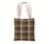 Carbono Tote Bag Femme Géométrie Brune Sac fourre-tout en coton,sacs en tissu d'épicerie réutilisables et légers,adaptés au bricolage, à la publicité,à la promotion,aux cadeaux,aux activités 35x40cm