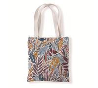 Carbono Tote Bag Feuilles Colorées Sac fourre-tout en coton,sacs en tissu d'épicerie réutilisables et légers,adaptés au bricolage, à la publicité,à la promotion,aux cadeaux,aux activités 35x40cm