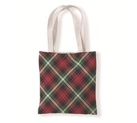 Carbono Tote Bag Géométrie Rouge Vert Sac fourre-tout en coton,sacs en tissu d'épicerie réutilisables et légers,adaptés au bricolage, à la publicité,à la promotion,aux cadeaux,aux activités 35x40cm