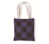 Carbono Tote Bag Géométrie Violette Sac fourre-tout en coton,sacs en tissu d'épicerie réutilisables et légers,adaptés au bricolage, à la publicité,à la promotion,aux cadeaux,aux activités 35x40cm