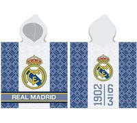 Carbotex Baby poncho 60x120 Real Madrid Herb 4428 blanc bleu serviette à capuche