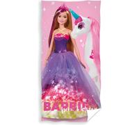 Carbotex Baby serviette de plage en coton 70x140 Barbie 2 rose C24