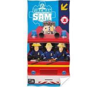 Carbotex Baby towel 70x140 Fireman Sam bleu serviette de plage en coton C24