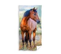 Carbotex Chevaux poulains TNLB204015 Serviette pour enfant 30 x 50 cm