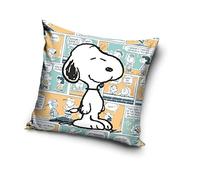 Carbotex Compatible avec Snoopy Peanuts (SNO202005) Housse de Coussin 40 x 40 cm