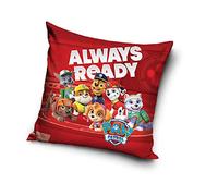 Carbotex Coussin décoratif - 40 cm x 40 cm - Paw Patrol - Chien de pompier Nick Jr.