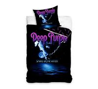 Carbotex Housse de couette Deep Purple 140 x 200 cm coton noir