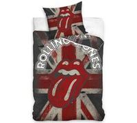 Carbotex housse de couette Rolling Stones 140 x 200 cm Bleu