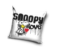 Carbotex Housse de coussin compatible avec Snoopy Peanuts - 40 x 40 cm (SNO203009)