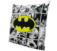 Carbotex Housse de coussin Motif Batman Comic Noir/blanc 40 x 40 cm