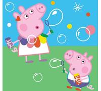 Carbotex Magic towel 30x30 cm Peppa Pig bulles de savon bleu Magic
