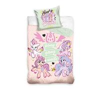 Carbotex My Little Pony (MLP212101) Parure de lit pour enfant 100 x 135 cm + 40 x 60 cm Rose