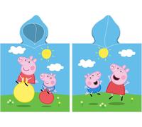 Carbotex Poncho bébé 50x115 Peppa Pig serviette bébé avec capuche Eté