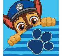 Carbotex Serviette Magique pour Enfant - Motif Paw Patrol - 30 x 30 cm - Bleu