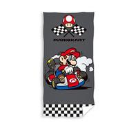 Carbotex Super Mario KART Serviette de douche serviette de plage plage - 100 % coton - Dimensions 70 x 140 cm