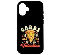 Carbs are My Valentine - Pizza Baker Italien pour Les Amateurs de Cuisine Coque pour iPhone 16