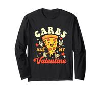 Carbs are My Valentine - Pizza Baker Italien pour Les Amateurs de Cuisine Manche Longue