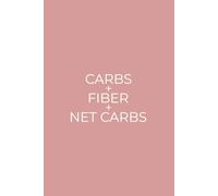Carbs + Fiber + Net Carbs: Simple Daily Macro Tracker For Your Food Diet and Nutrition | Pastel Pink